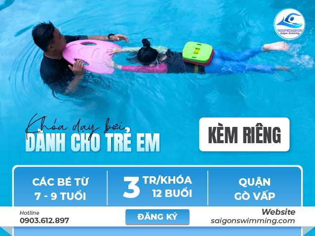 Học bơi kèm riêng cho trẻ em ở Quận Gò Vấp